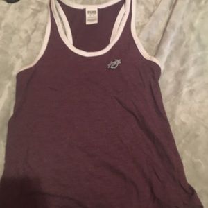 Victoria Secret pink maroon tank top